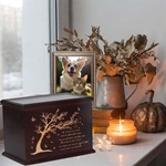 Tree of Life Pattern Wooden Cremation Boxes for Humans