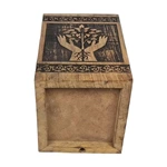 Tree of Life Pattern Wooden Cremation Boxes for Humans
