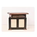 Double Frame Design Wooden Urn for Dog Ashes