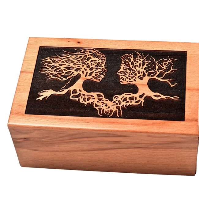 Handmade Wood Cremation Urns for Human Ashes
