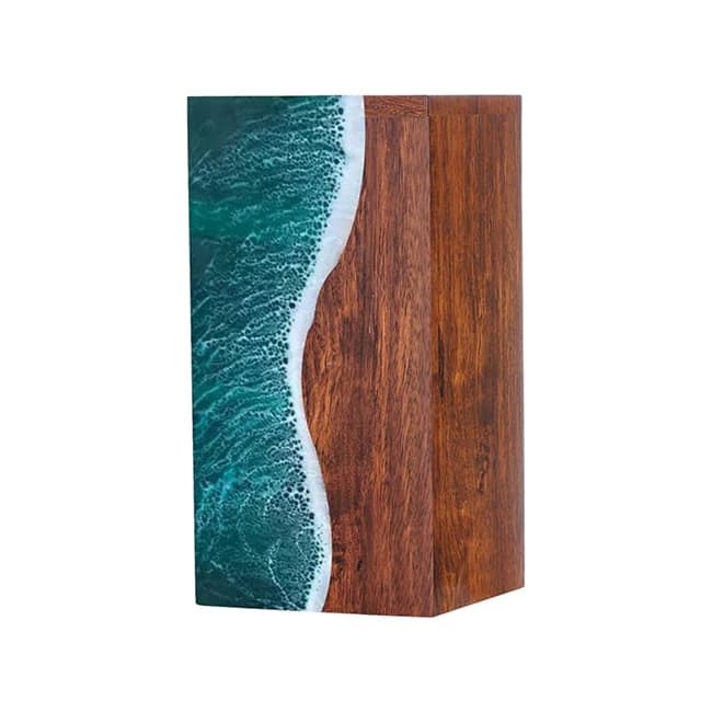 Sea coast Beach Handmade Keepsake Cremation Urn