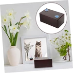 Pet Urns for Ashes with Silver Color Paw Metal Pads