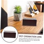 Pet Urns for Ashes with Silver Color Paw Metal Pads