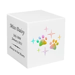 Rainbow Paw Print Keepsake Cremation Urn