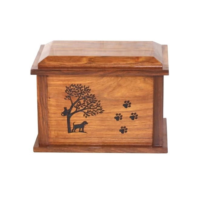 Unique Rosewoode Cremation Urns for Loved Dog or Cat