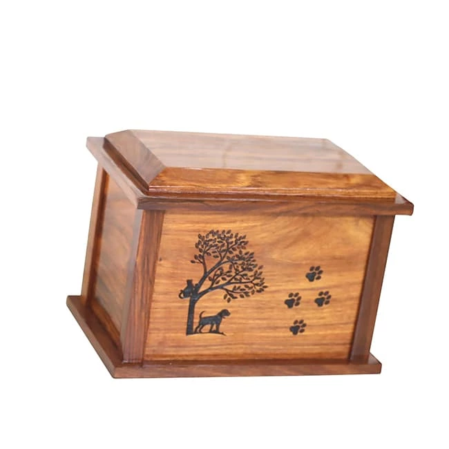 Unique Rosewoode Cremation Urns for Loved Dog or Cat