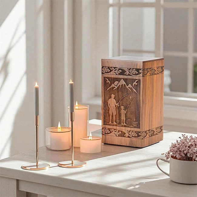 Handcrafted Cremation Wooden Urns for Human Ashes