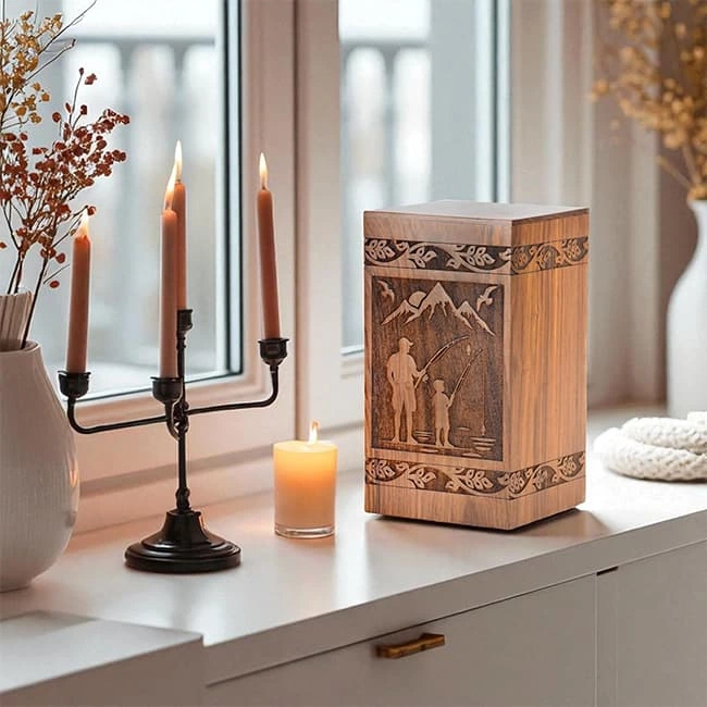 Handcrafted Cremation Wooden Urns for Human Ashes