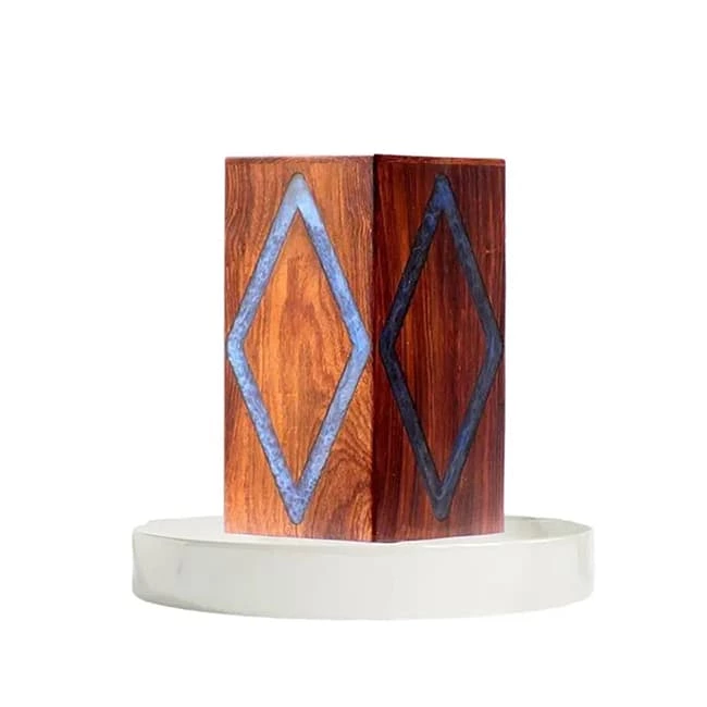 Kewood Cremation Urn from Natural and Inaly EPoxy Resin Mix Material