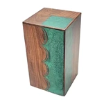 Kewood Cremation Urn from Natural and Inaly EPoxy Resin Mix Material