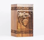 Engravings Pattern Wooden Cremation Urn for Human or Pets