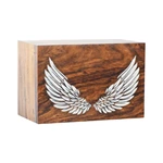 Engravings Pattern Wooden Cremation Urn for Human or Pets