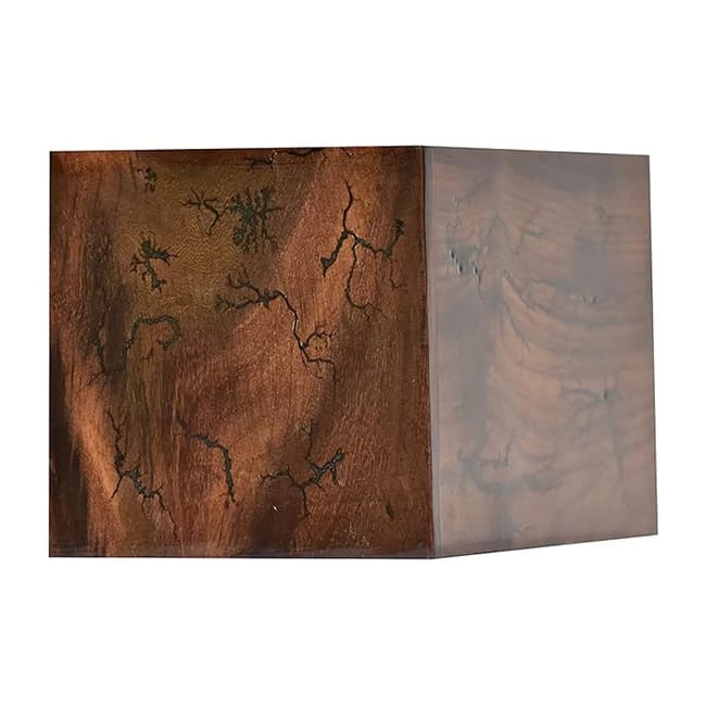 Different lightning Pattern Wooden Cremation Urns for Adults