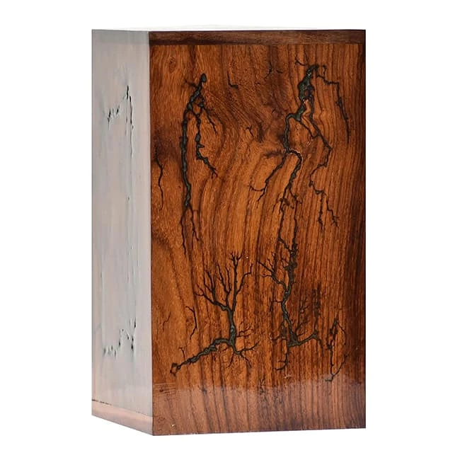 Different lightning Pattern Wooden Cremation Urns for Adults