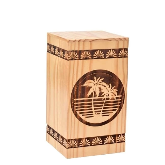 Coconut Tree Wooden Urns for Adults
