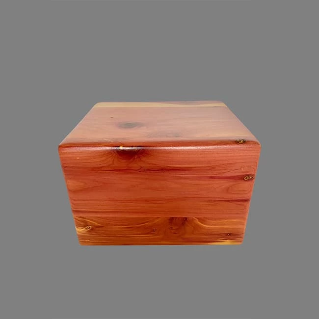 Minimalist Urn-Aromatic Cedar Wooden Box for Adult Ashes
