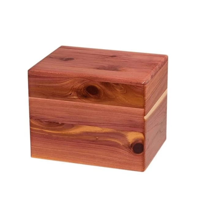 Minimalist Urn-Aromatic Cedar Wooden Box for Adult Ashes