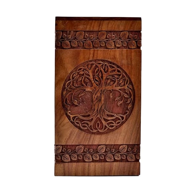 Handcrafted Cremation Ashes Urn with Tree
