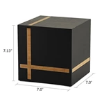 Cremation Urn Box with Cross Inlay Design