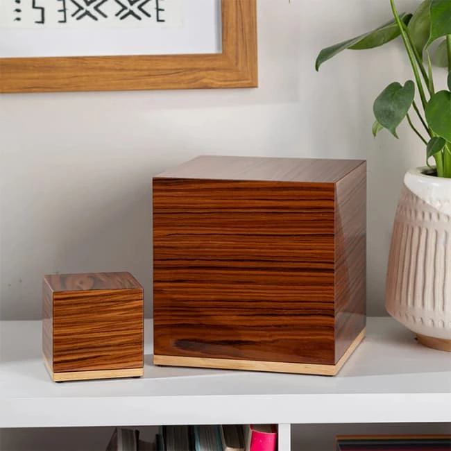 Cube Cremation Box for Human & Pet Ashes