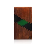 Green Epoxy Inlay Rosewood cremation Urn