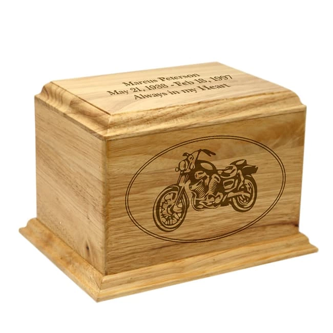 Hummingbird Wood Cremation Urn in Home Decor