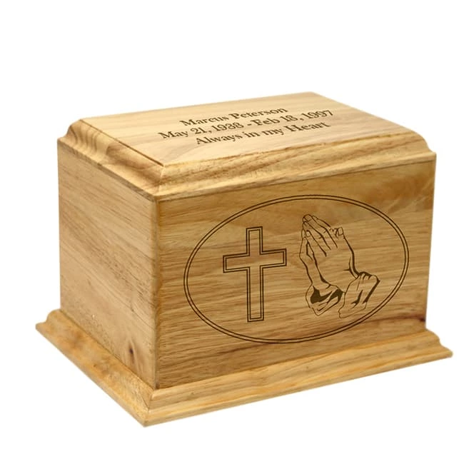 Hummingbird Wood Cremation Urn in Home Decor
