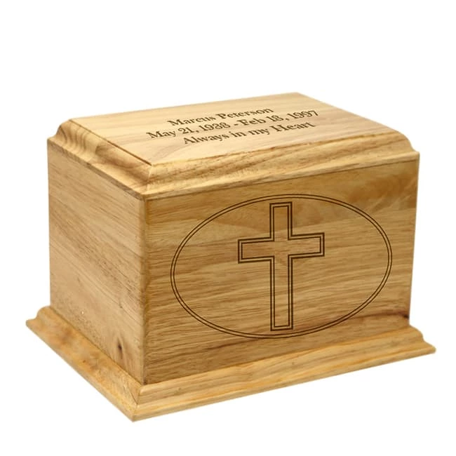 Hummingbird Wood Cremation Urn in Home Decor