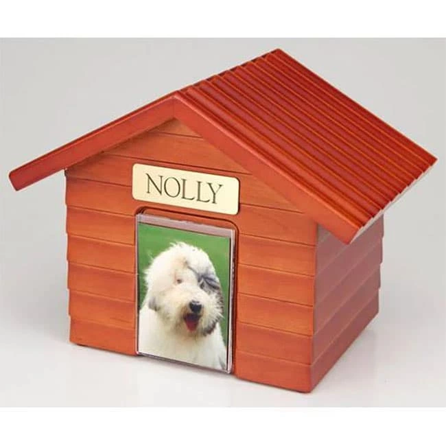 Gable Roof DogHouse Style Wooden Pet Cremation Urns