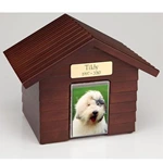 Gable Roof DogHouse Style Wooden Pet Cremation Urns