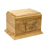 Hummingbird Wood Cremation Urn in Home Decor