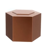 Unique Geometric Copper Laced Funeral Urn for Baby and Pet Ashes