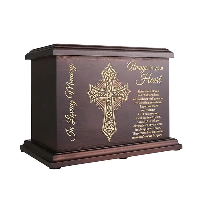 Memorial Urns for Human Ashes Adult Wooden Box
