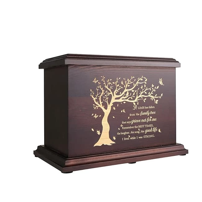 Memorial Urns for Human Ashes Adult Wooden Box