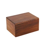 Solid Wooden Urn, Engraved Cremation Urn for Human or Pets