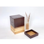 Wooden Cremation Urn with Removable Keepsake Tray