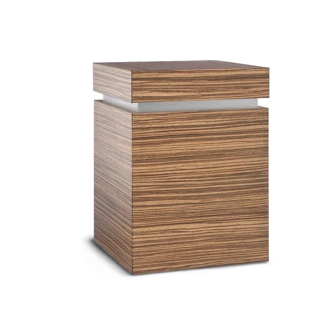 MDF Cremation Urn with Wood Laminate Finish