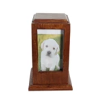 Nature Wood Pet Urn Wooden Dog Urn Frame Design