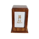 Nature Wood Pet Urn Wooden Dog Urn Frame Design