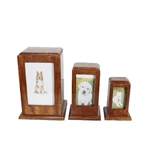 Nature Wood Pet Urn Wooden Dog Urn Frame Design