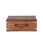 Roswwood Pet Urn with Nameplate Logo, Date, and Lovely Name