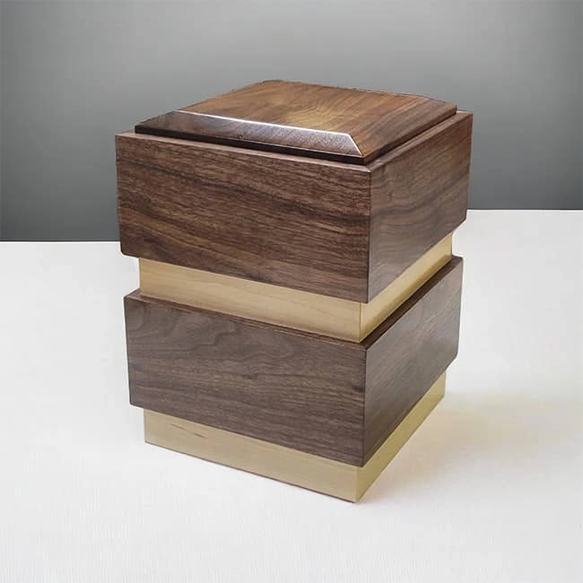 Wooden Cremation Urn for Human or Pet Ashes