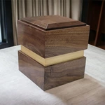 Wooden Cremation Urn for Human or Pet Ashes