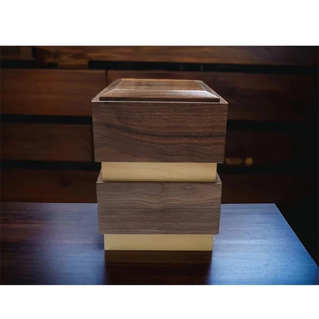 Wooden Cremation Urn for Human or Pet Ashes