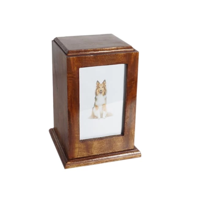 Wooden Photo Frame Urn for Display Pet Ashes