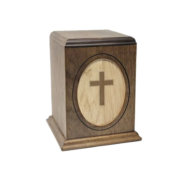 Solid Wood Butterfly Cremation Urn