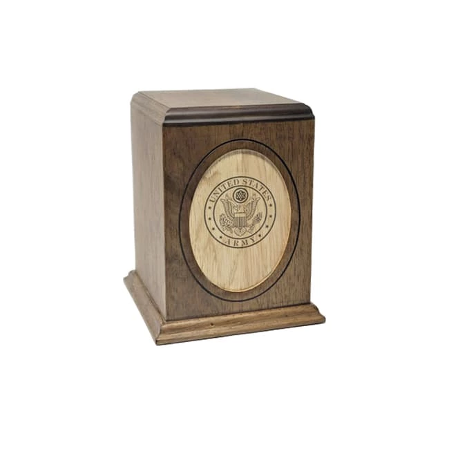 Solid Wood Butterfly Cremation Urn