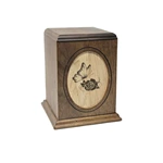 Solid Wood Butterfly Cremation Urn