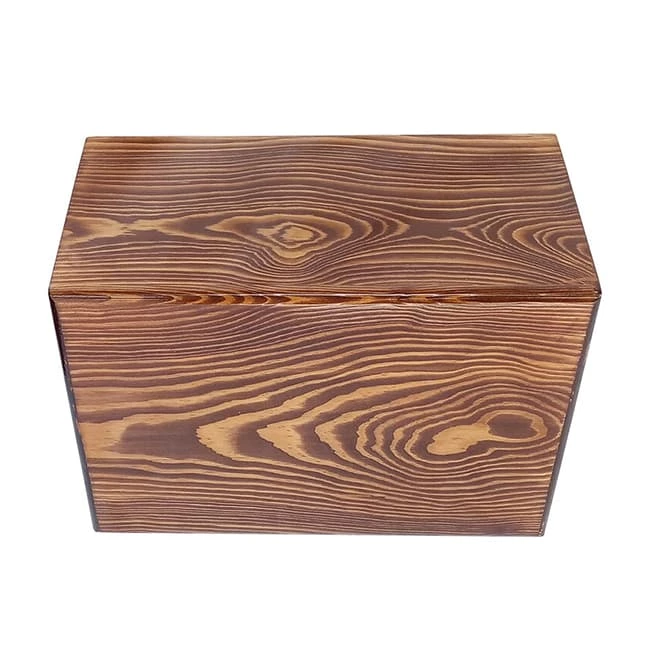 Natural Ripples Pattern Wood Cremation Urn for Ashes