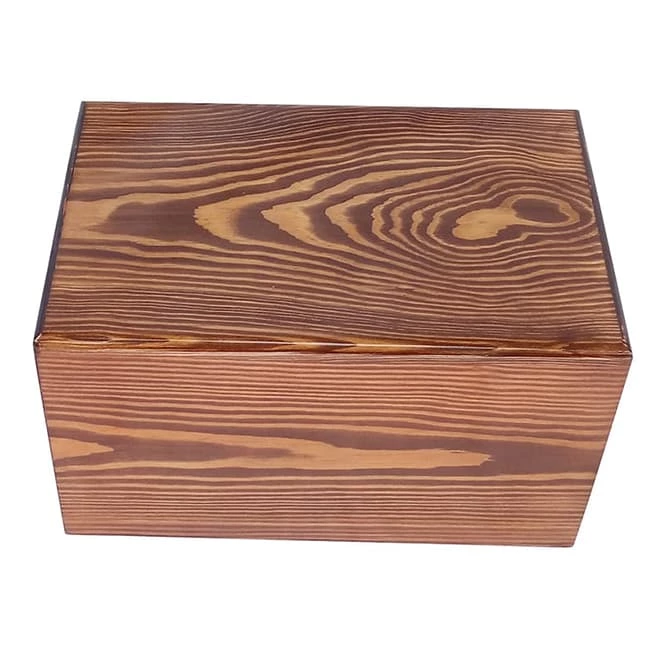 Natural Ripples Pattern Wood Cremation Urn for Ashes